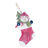 Maxbell Wooden Christmas Tree Ornaments Decoration Craft 150x75mm Christmas stocking
