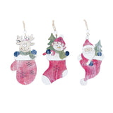 Maxbell Wooden Christmas Tree Ornaments Decoration Craft 150x75mm Christmas stocking