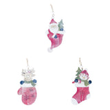 Maxbell Wooden Christmas Tree Ornaments Decoration Craft 150x75mm Christmas stocking