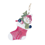 Maxbell Wooden Christmas Tree Ornaments Decoration Craft 150x75mm Christmas stocking