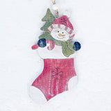 Maxbell Wooden Christmas Tree Ornaments Decoration Craft 150x75mm Christmas stocking
