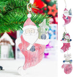 Maxbell Wooden Christmas Tree Ornaments Decoration Craft 150x75mm Christmas stocking