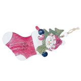 Maxbell Wooden Christmas Tree Ornaments Decoration Craft 150x75mm Christmas stocking
