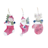 Maxbell Wooden Christmas Tree Ornaments Decoration Craft 150x75mm Christmas stocking