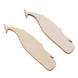 Maxbell 50 Piece Dolphin Forms Wood Slices Wood Slices Embellishments Wood Pieces For DIY Craft Decorating Scrapbooking