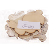 Maxbell 10x Unfinished Wood cutouts animal Shapes Craft Xmas Tags rabbit 85x80x2mm