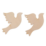 Maxbell 10x Unfinished Wood cutouts animal Shapes Craft Xmas Tags pigeon 92x70x2mm