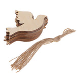 Maxbell 10x Unfinished Wood cutouts animal Shapes Craft Xmas Tags pigeon 92x70x2mm