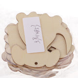 Maxbell 10x Unfinished Wood cutouts animal Shapes Craft Xmas Tags dog 80x70x2mm