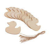 Maxbell 10x Unfinished Wood cutouts animal Shapes Craft Xmas Tags duck 80x80x2mm