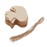 Maxbell 10x Unfinished Wood cutouts animal Shapes Craft Xmas Tags duck 80x80x2mm