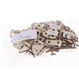 Maxbell 50 Pieces Unfinished Wood Vehicle Shape Wooden Pieces Embellishments 40x20mm