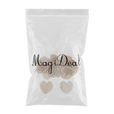 Maxbell 20 Piece Natural Multi-hole Wooden Pendant Cross Stitch Board 50mm heart