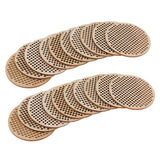 Maxbell 20 Piece Wood Hole Paved Plaque Embellishment Cross Stitch Wooden Board 63mm