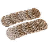 Maxbell 20 Piece Natural Multi-hole Wooden Pendant Cross Stitch Board  60x45mm oval
