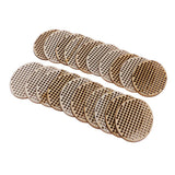 Maxbell 20 Piece Natural Multi-hole Wooden Pendant Cross Stitch Board  60x45mm oval