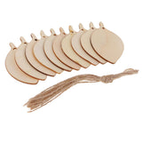 Maxbell 10 Pieces Unfinished Wood Leaf Shapes Craft Wooden Tags Bodhi leaf 80x48x2mm