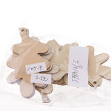 Maxbell 10 Pieces Unfinished Wood Leaf Shapes Craft Wooden Tags Pine leaf 80x50x2mm