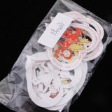 Maxbell 10 Piece Wooden Christmas Tree Hanging Decoration Ornament Heart 68x63mm