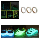 Maxbell Glow In The Dark Tape Self Adhesive Luminous Saftey Sticker Roll blue