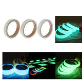 Maxbell Glow In The Dark Tape Self Adhesive Luminous Saftey Sticker Roll blue