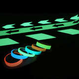 Maxbell Glow In The Dark Tape Self Adhesive Luminous Saftey Sticker Roll blue