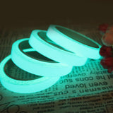 Maxbell 1 Roll 5m Luminous Tape Glow in the Dark Fluorescent Tape Sticker Blue
