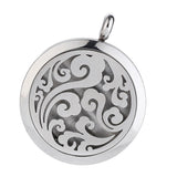 Maxbell Stainless Steel Hollow Round Photo Frame Charms Pendants Spindrift