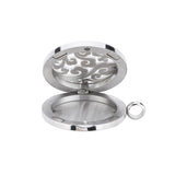 Maxbell Stainless Steel Hollow Round Photo Frame Charms Pendants Spindrift