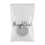 Maxbell Stainless Steel Hollow Round Photo Frame Charms Pendants Spindrift