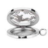 Maxbell Stainless Steel Hollow Round Photo Frame Charms Pendants Fawn