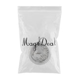Maxbell Stainless Steel Hollow Round Photo Frame Charms Pendants Fawn