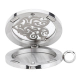 Maxbell Stainless Steel Hollow Round Photo Frame Charms Pendants Peach Peart