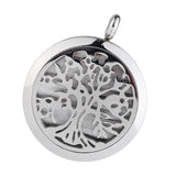 Maxbell Stainless Steel Hollow Round Photo Frame Charms Pendants Simple
