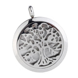 Maxbell Stainless Steel Hollow Round Photo Frame Charms Pendants Simple