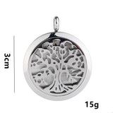 Maxbell Stainless Steel Hollow Round Photo Frame Charms Pendants Simple