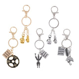 Maxbell 1 Pcs Novelty Metal Key Rings Chain Charms Rugby Union