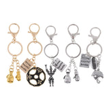 Maxbell 1 Pcs Novelty Metal Key Rings Chain Charms Rugby Union