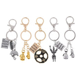 Maxbell 1 Pcs Novelty Metal Key Rings Chain Charms Rugby Union