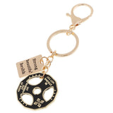 Maxbell 1 Pcs Novelty Metal Key Rings Chain Charms Drop Weight Rectangular
