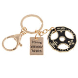 Maxbell 1 Pcs Novelty Metal Key Rings Chain Charms Drop Weight Rectangular