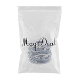 Maxbell 10 Meters Pearl Beads Sheer Lace Trim Ribbon for DIY Wedding Decoration Grey