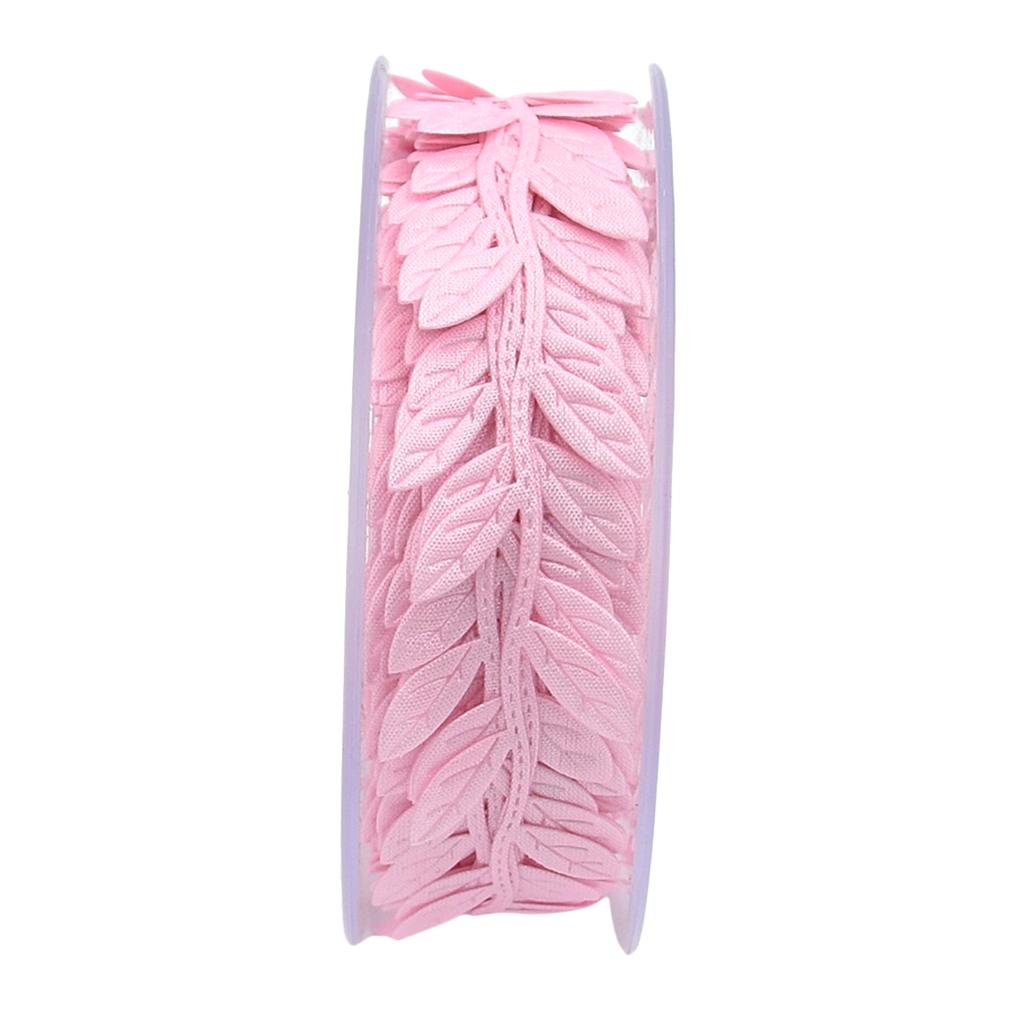 Maxbell 15 Meters Polyester Ribbon Trim Christmas Gift Wrapping Wedding Decor Pink