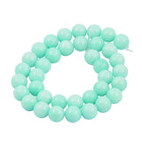Maxbell 1 Strand of 15inch Natural Blue Amazonite Loose Gemstone Round Beads 10mm