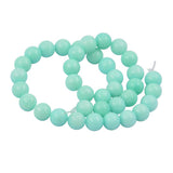 Maxbell 1 Strand of 15inch Natural Blue Amazonite Loose Gemstone Round Beads 10mm