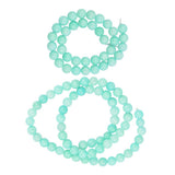 Maxbell 1 Strand of 15inch Natural Blue Amazonite Loose Gemstone Round Beads 10mm