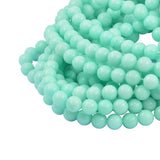 Maxbell 1 Strand of 15inch Natural Blue Amazonite Loose Gemstone Round Beads 10mm
