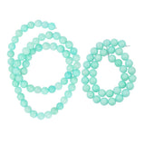 Maxbell 1 Strand of 15inch Natural Blue Amazonite Loose Gemstone Round Beads 10mm