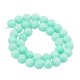 Maxbell 1 Strand of 15inch Natural Blue Amazonite Loose Gemstone Round Beads 10mm