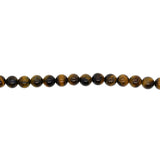 Maxbell 1String Round Natural Gemstone Bead Tiger Eye Loose Bead Jewelry Making 10mm